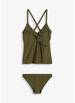 Tankini met volant (2-dlg. set), bonprix