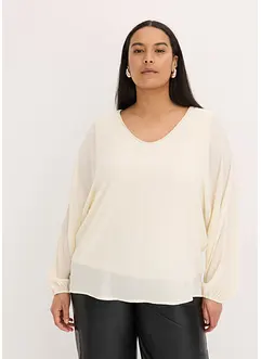 Chiffon tuniek met strass, bonprix
