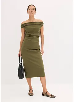 Carmen midi jurk, bonprix