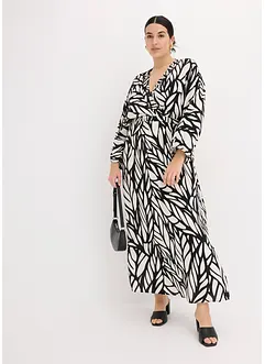 Gedessineerde maxi jurk van soepele viscose, bonprix