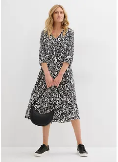 Midi jurk van vloeiende viscose, bonprix
