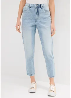 Mom jeans, high waist, low stretch cropped, bonprix