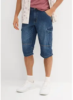 Lichte jeans cargo bermuda, relaxed fit, bonprix