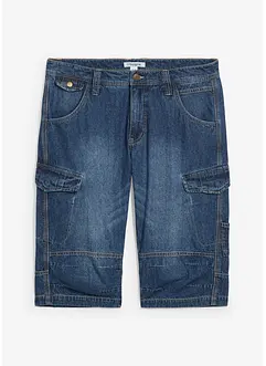 Lichte jeans cargo bermuda, relaxed fit, bonprix