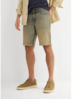 Dirty washed jeans bermuda, regular fit, bonprix
