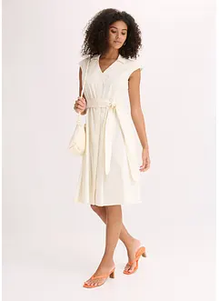 Jurk met strikceintuur, bonprix