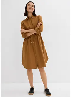 Overhemdjurk van een linnen-katoenmix, bonprix