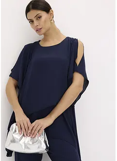 Puntig toelopende blouse in layerlook, bonprix