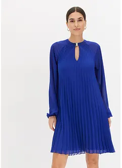 Mini jurk van fijn chiffon met plissé, bonprix