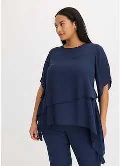 Puntig toelopende blouse in layerlook, bonprix