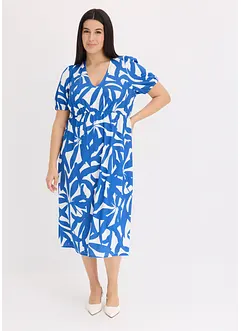 Midi jurk met pofmouwen, bonprix