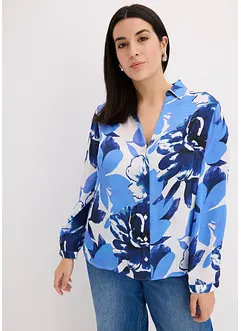 Gedessineerde blouse van satijn, bonprix