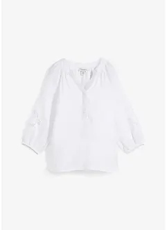 Tuniek van puur linnen, met broderie anglaise, bonprix