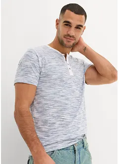 Henley shirt van puur katoen, korte mouw, bonprix