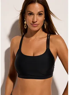 Bralette bikinitop met gekruiste bandjes, bonprix