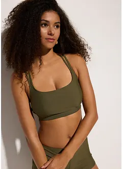 Bralette bikinitop met gekruiste bandjes, bonprix