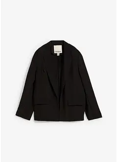 Blazer van een gestructureerde crinkle-viscosemix, bonprix