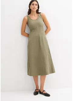 Midi jurk met verticale naden, bonprix