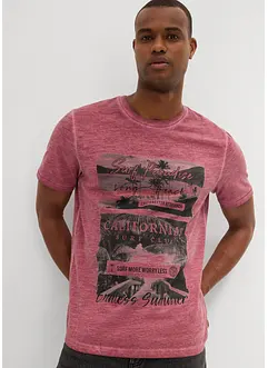 T-shirt van biologisch katoen in washed out look, bonprix