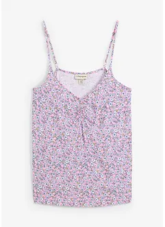 Gebloemde top van soepele viscose, bonprix