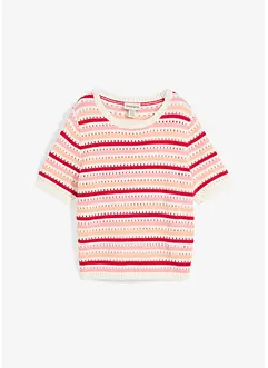 Geribd shirt met strepen, bonprix