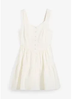 Mini jurk in een luchtige linnenmix, bonprix