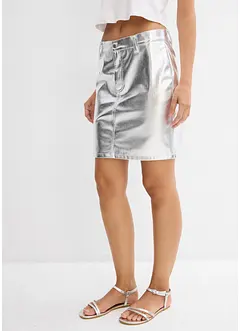 Minirok in metallic look, bonprix