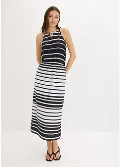 Jersey jurk met veters, bonprix