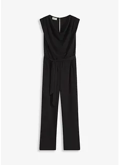 Jersey jumpsuit met schoudervullingen, bonprix