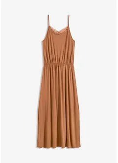 Jersey jurk met kant, bonprix