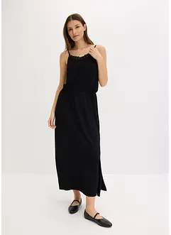 Jersey jurk met kant, bonprix