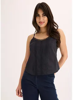 Blousetop met broderie anglaise, bonprix