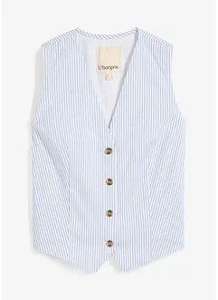 Jeans gilet gestreept, bonprix