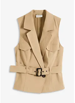 Gilet met riem, bonprix