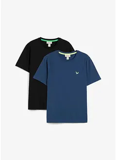 T-shirt van katoen (set van 2), bonprix