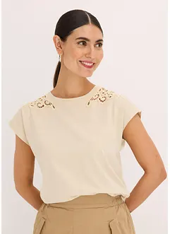 Shirt met kanten detail, bonprix