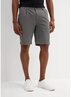 Stretch bermuda regular fit met bandplooien, bonprix