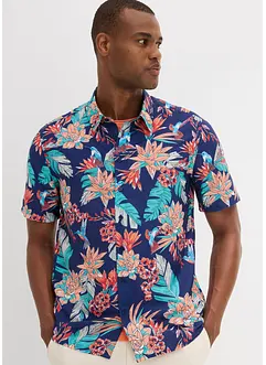 Overhemd met korte mouwen van viscose, bonprix