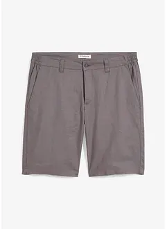 Chino bermuda regular fit met linnen, bonprix
