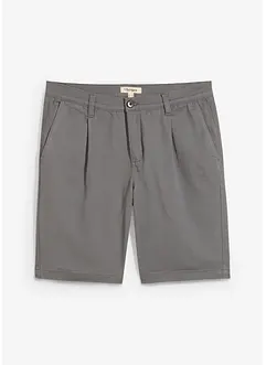 Stretch bermuda regular fit met bandplooien, bonprix