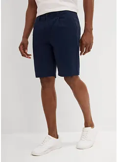 Stretch bermuda regular fit met bandplooien, bonprix