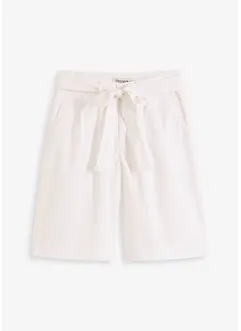 Twill short met ceintuur, bonprix