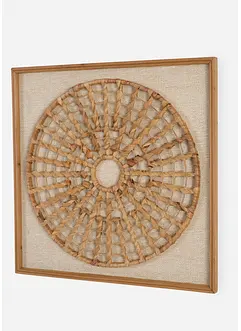 Wanddecoratie met rotan vlechtwerk, bonprix