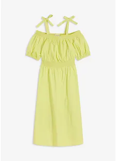 Off shoulder jurk van biologisch katoen, bonprix