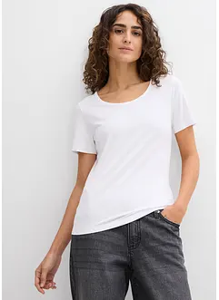 T-shirt van soepele viscose (set van 2), bonprix