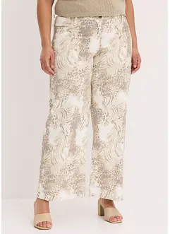 Wijde twill broek, bonprix