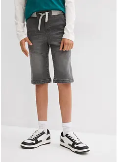 Jongens jeans stretch bermuda, bonprix