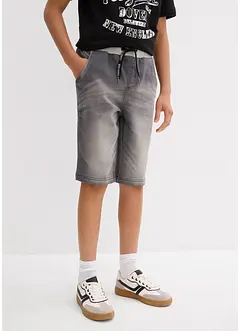 Jongens sweat jeans bermuda, regular fit, bonprix