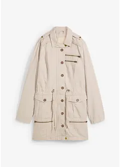 Katoenen parka in utility stijl, halflang, bonprix
