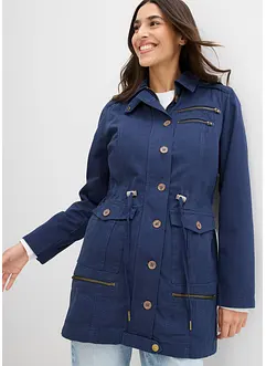 Katoenen parka in utility stijl, halflang, bonprix